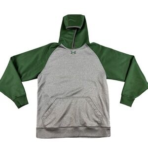Under Armour Women's G Storm Hoodie Sweatshirt Sz Small Gray Green Loose y2k